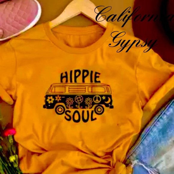 HIPPIE SOUL VW BUS Graphic Tee T-shirt - Picture 4 of 9